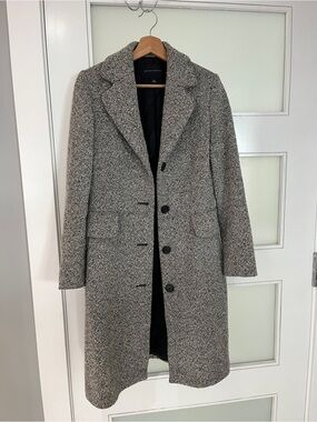 Banana Republic Women's Grey Tweed wool Coat